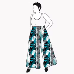 Fluid Teal Culottes (långa & 3/4 långa)