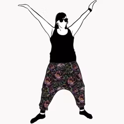 Peony night Haremsbyxor