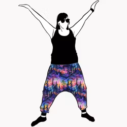 Rainbow forest Haremsbyxor