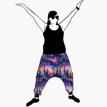 Rainbow forest Haremsbyxor