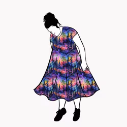 Rainbow forest Groove Dress