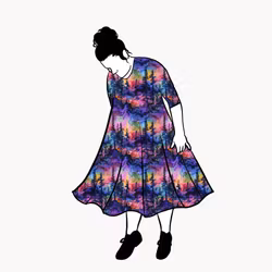 Rainbow forest Groove Dress
