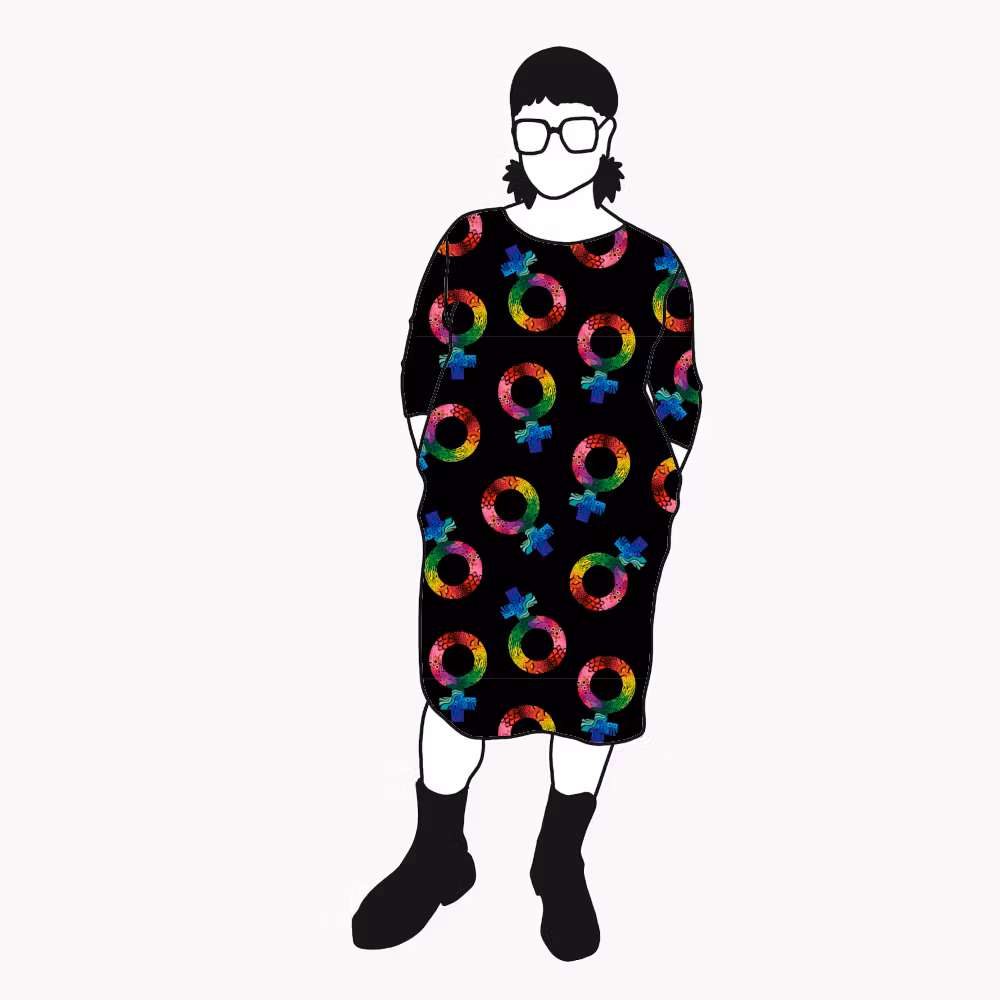 Groovy femme Boxtunika