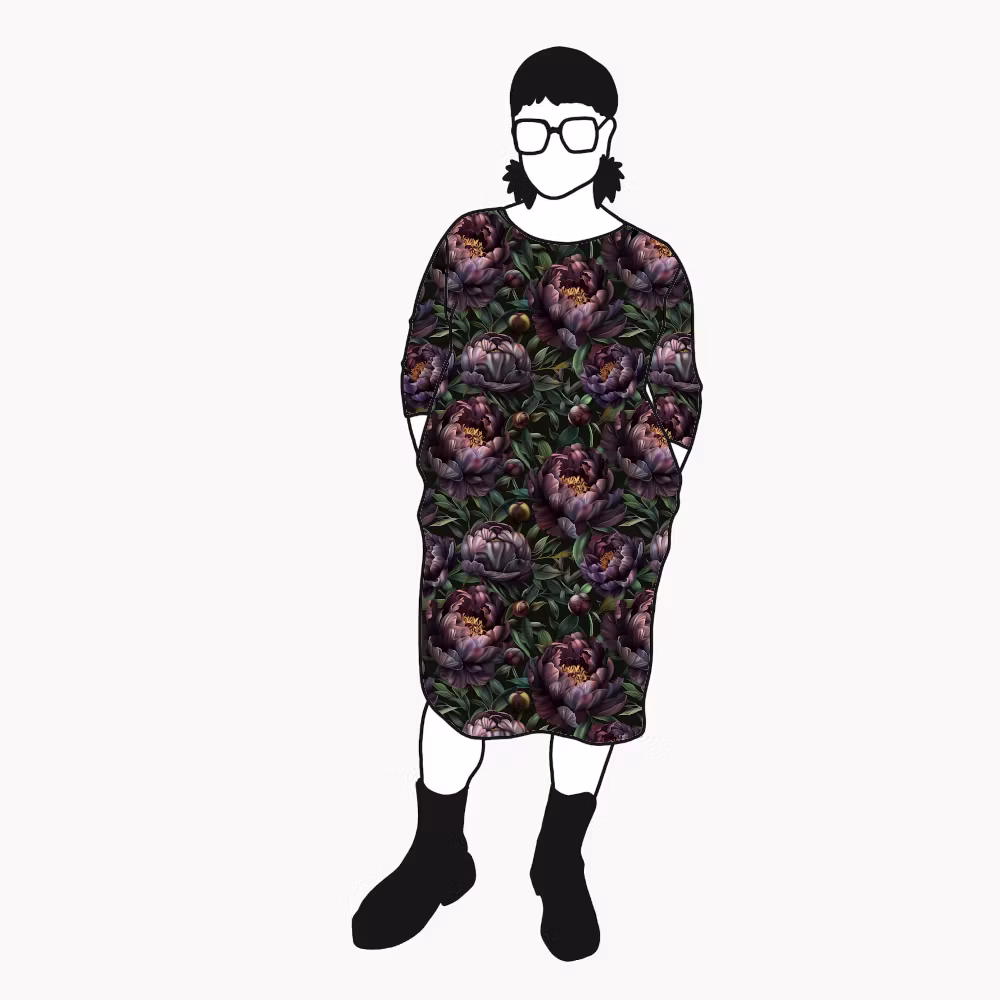 Peony night Boxtunika