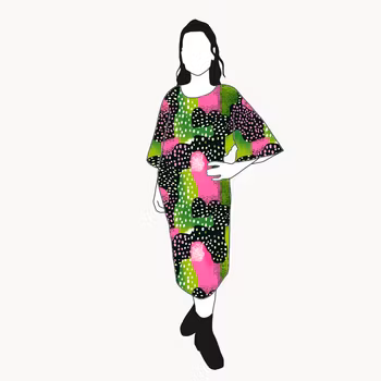 Vattenmelon Kimono Dress