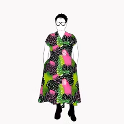 Vattenmelon Omlotten klänning