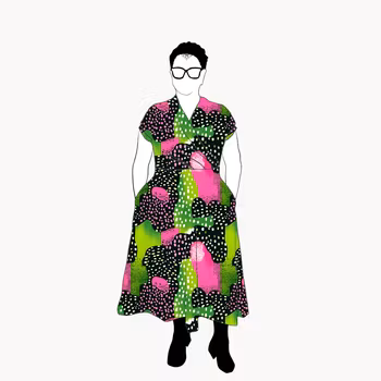 Vattenmelon Omlotten klänning