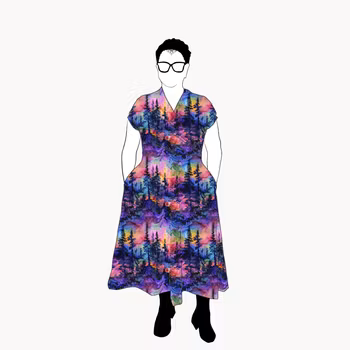 Rainbow forest Omlotten klänning