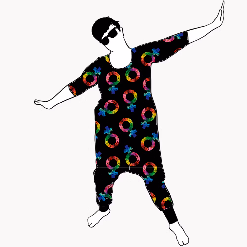 Groovy femme Jumpsuit (alla ärmlängder)