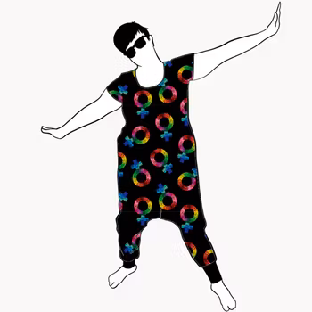 Groovy femme Jumpsuit (alla ärmlängder)