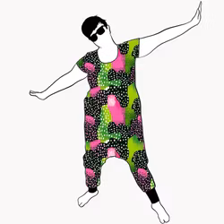 Vattenmelon Jumpsuit (alla ärmlängder)