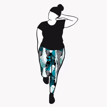 Fluid Teal Leggings