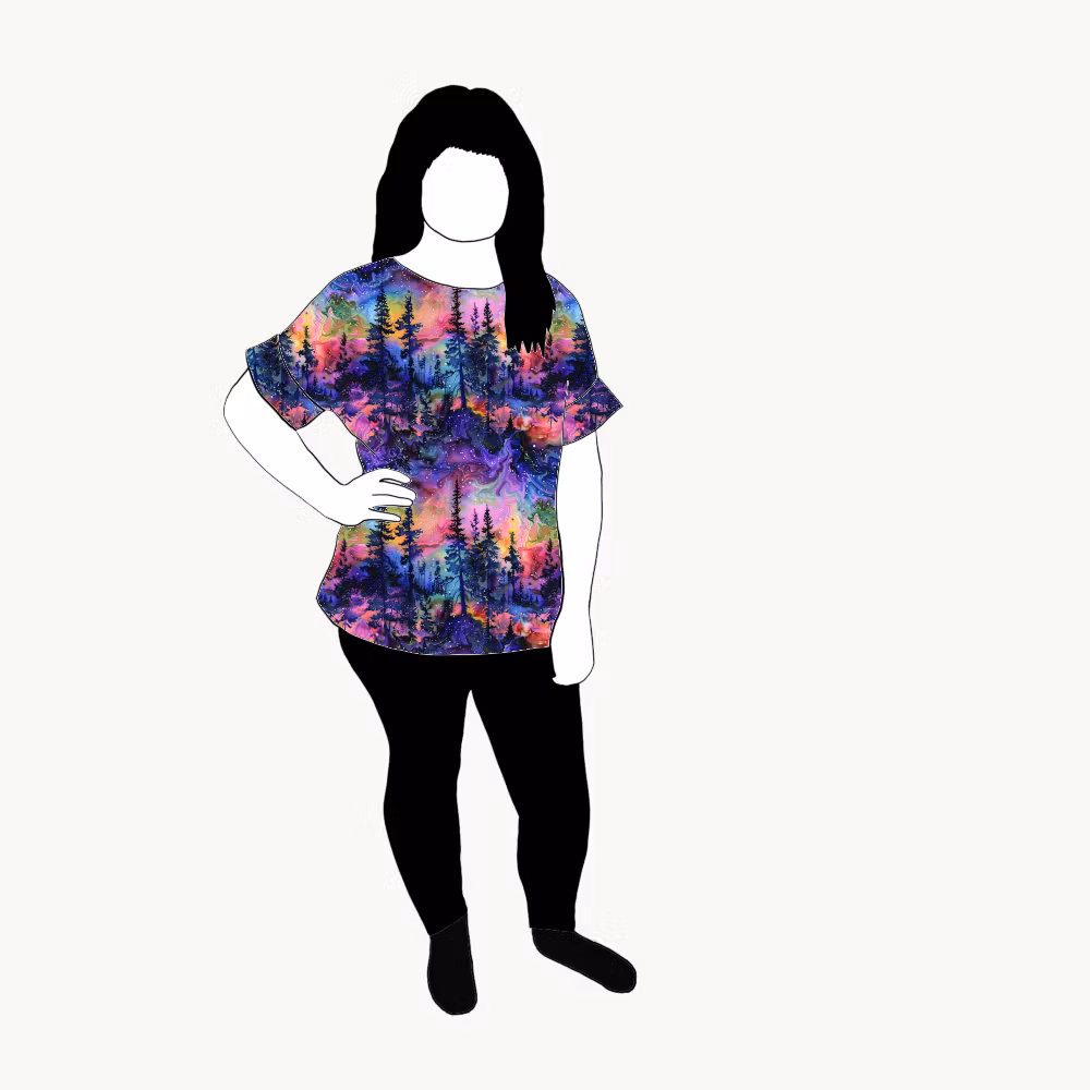 Rainbow forest Oversized T-shirt