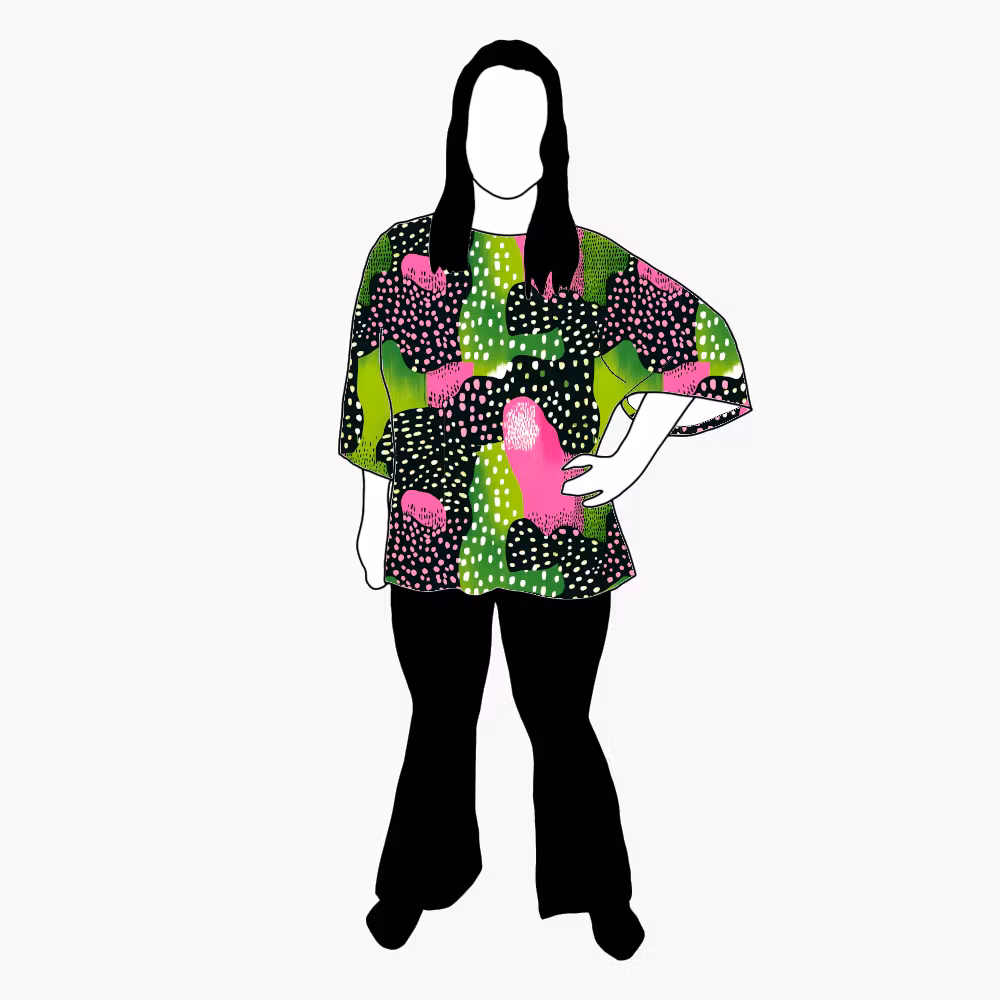Vattenmelon Kimono Tee
