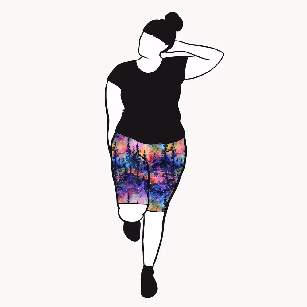 Rainbow forest Cykelbyxa