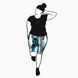 Fluid Teal Cykelbyxa