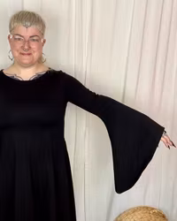 Trumpetärm 2 varianter till jerseyplagg