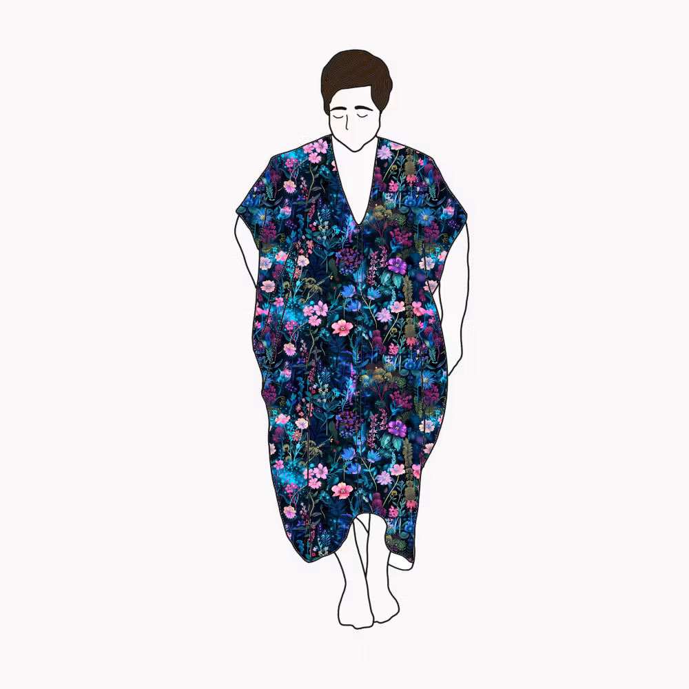 Neon Garden Nya kaftan dress