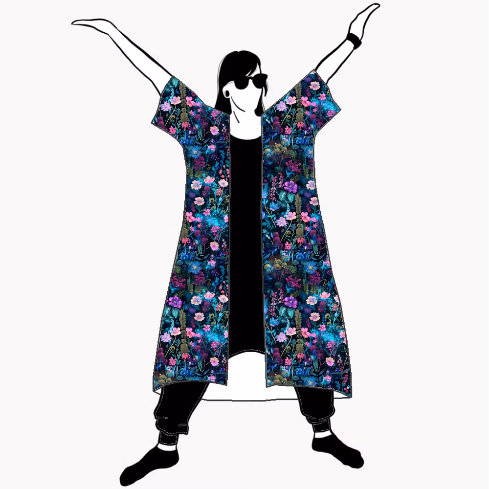 Neon Garden Kimono/Kaftan