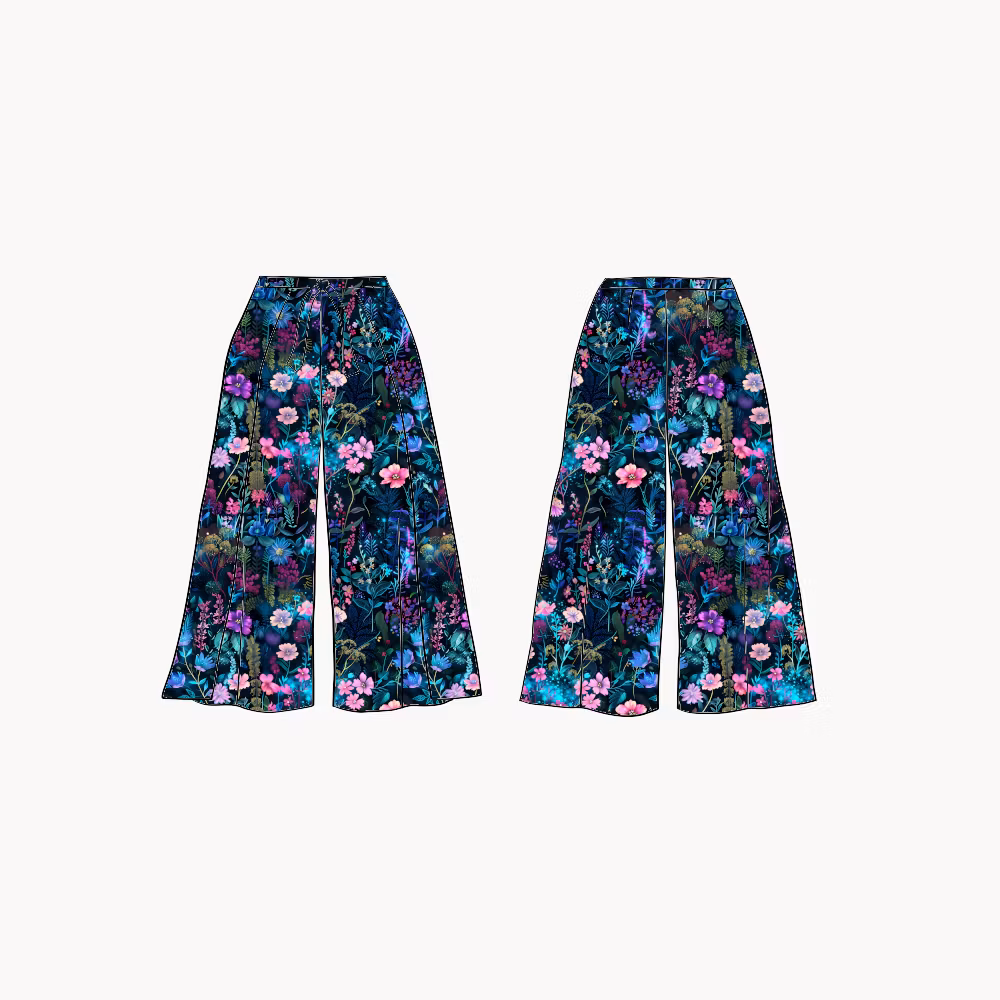 Neon Garden Wrap pants