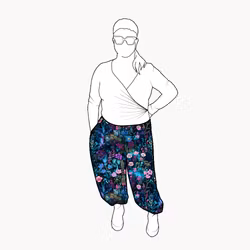 Bubble pants - Neon Garden
