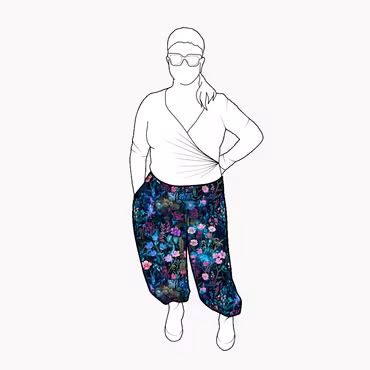 Bubble pants - Neon Garden