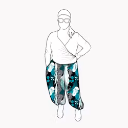 Bubble pants - Fluid Teal