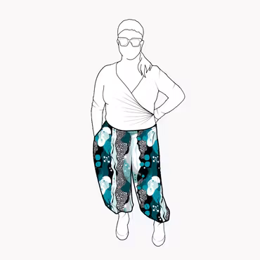 Bubble pants - Fluid Teal
