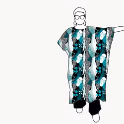 Fluid Teal Relaxed Dress