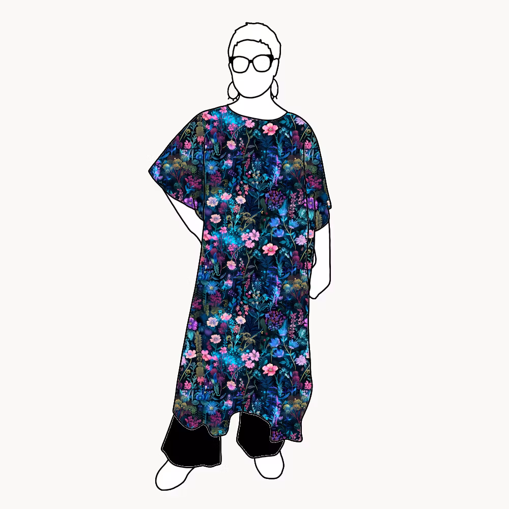 Neon Garden Relaxed Dress