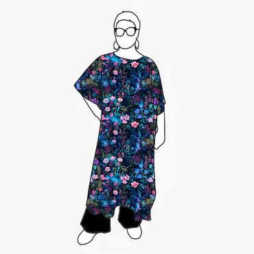 Neon Garden Relaxed Dress
