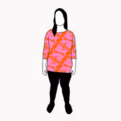 Panter Pink/Orange Boxy Top & Boxy Crop