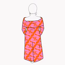 Palazzo Jumpsuit - Panter Pink/Orange