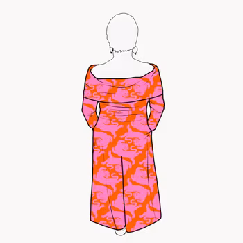 Palazzo Jumpsuit - Panter Pink/Orange