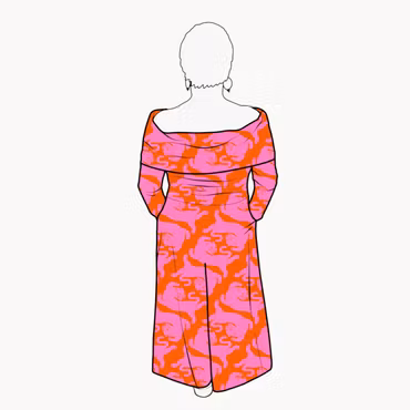 Palazzo Jumpsuit - Panter Pink/Orange