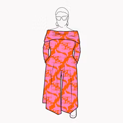 Palazzo Jumpsuit - Panter Pink/Orange