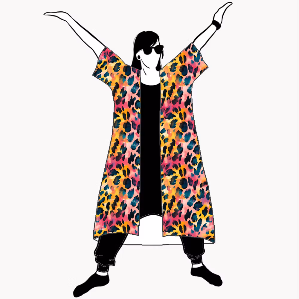 Vibrant leo Kimono/Kaftan