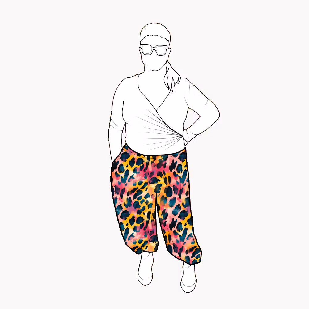 Bubble pants - Vibrant leo