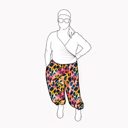 Bubble pants - Vibrant leo
