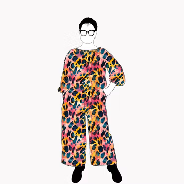 Vibrant leo All in one suit Viskos