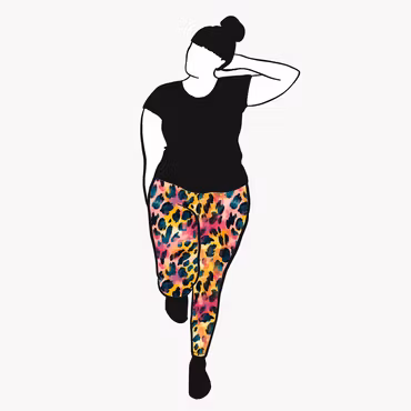 Vibrant leo Leggings