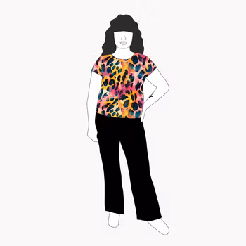 Vibrant leo T-shirt