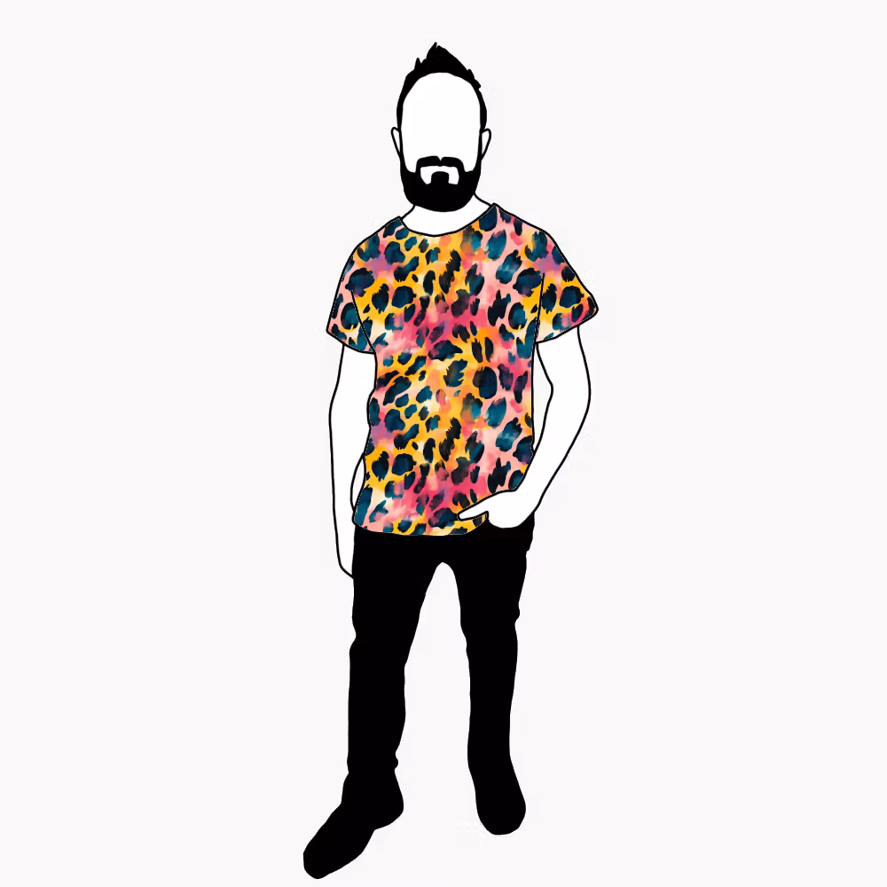 Vibrant leo T-shirt Herr