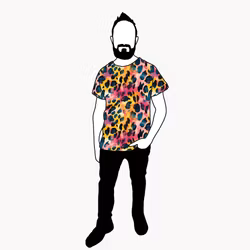 Vibrant leo T-shirt Herr