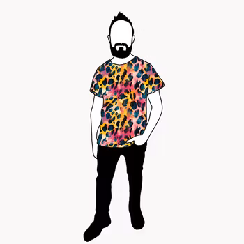 Vibrant leo T-shirt Herr
