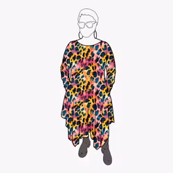 Cozy dress Vibrant leo - Designa din egen klänning