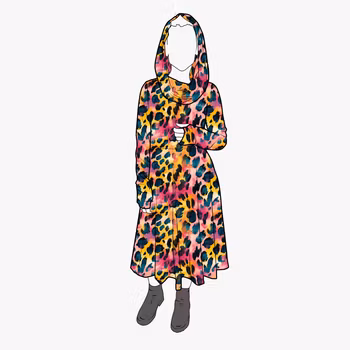 Cozy dress Vibrant leo - Designa din egen klänning