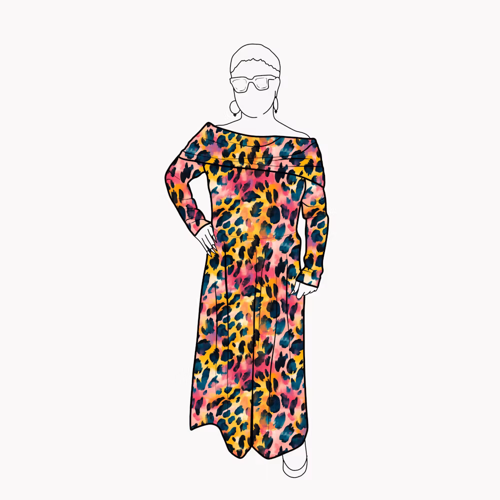 Palazzo Jumpsuit - Vibrant leo