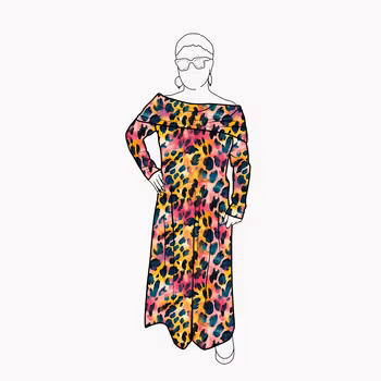 Palazzo Jumpsuit - Vibrant leo