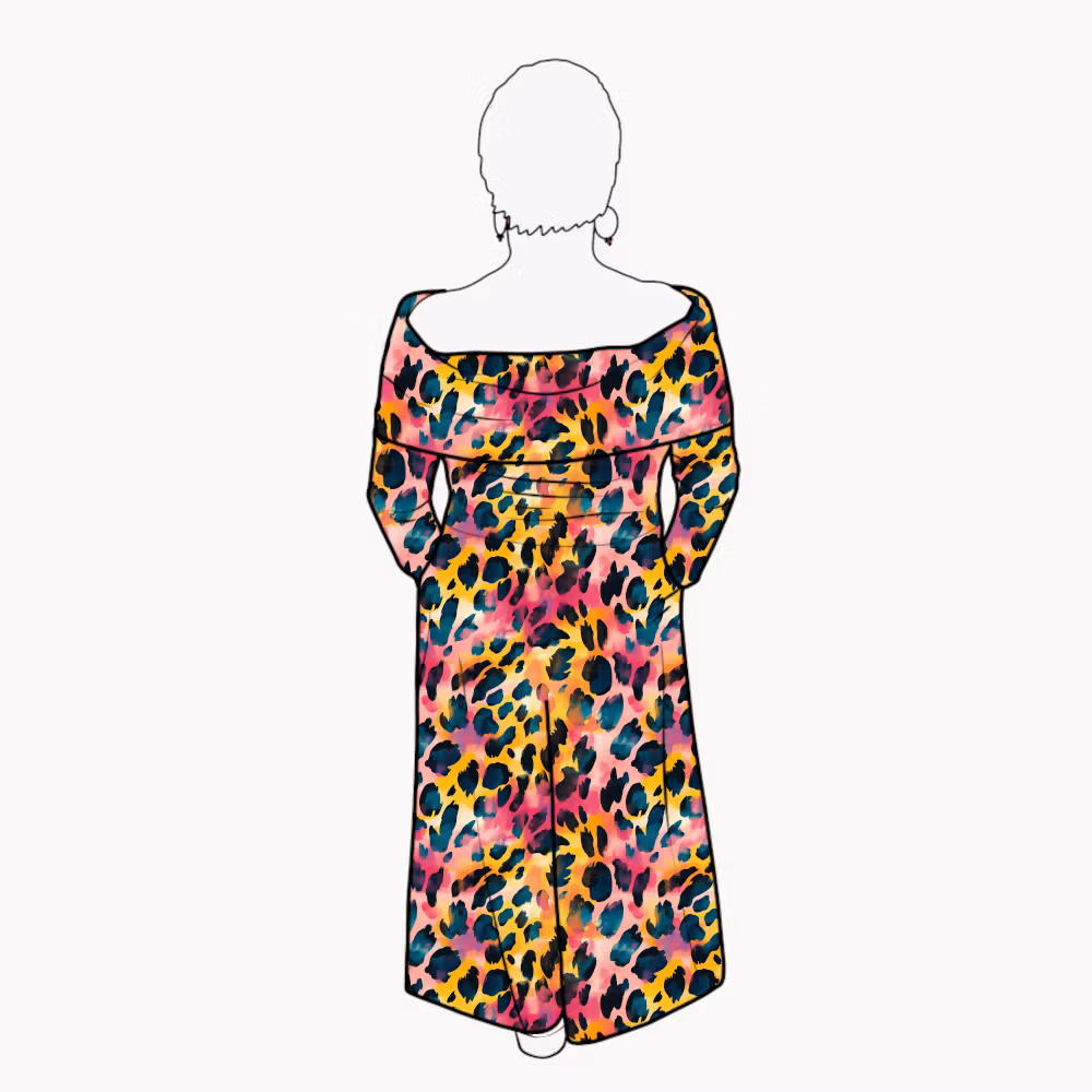 Palazzo Jumpsuit - Vibrant leo